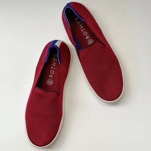 Rothy's Original Slip On Sneaker - Garnet Red - Size 8